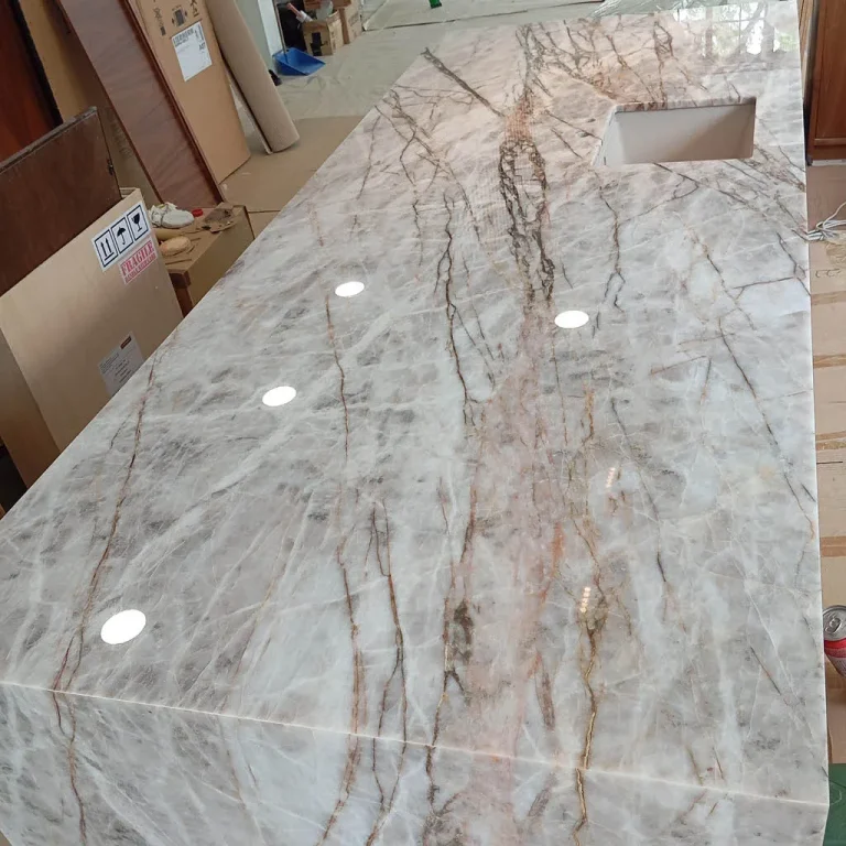 Repolish of marble counter